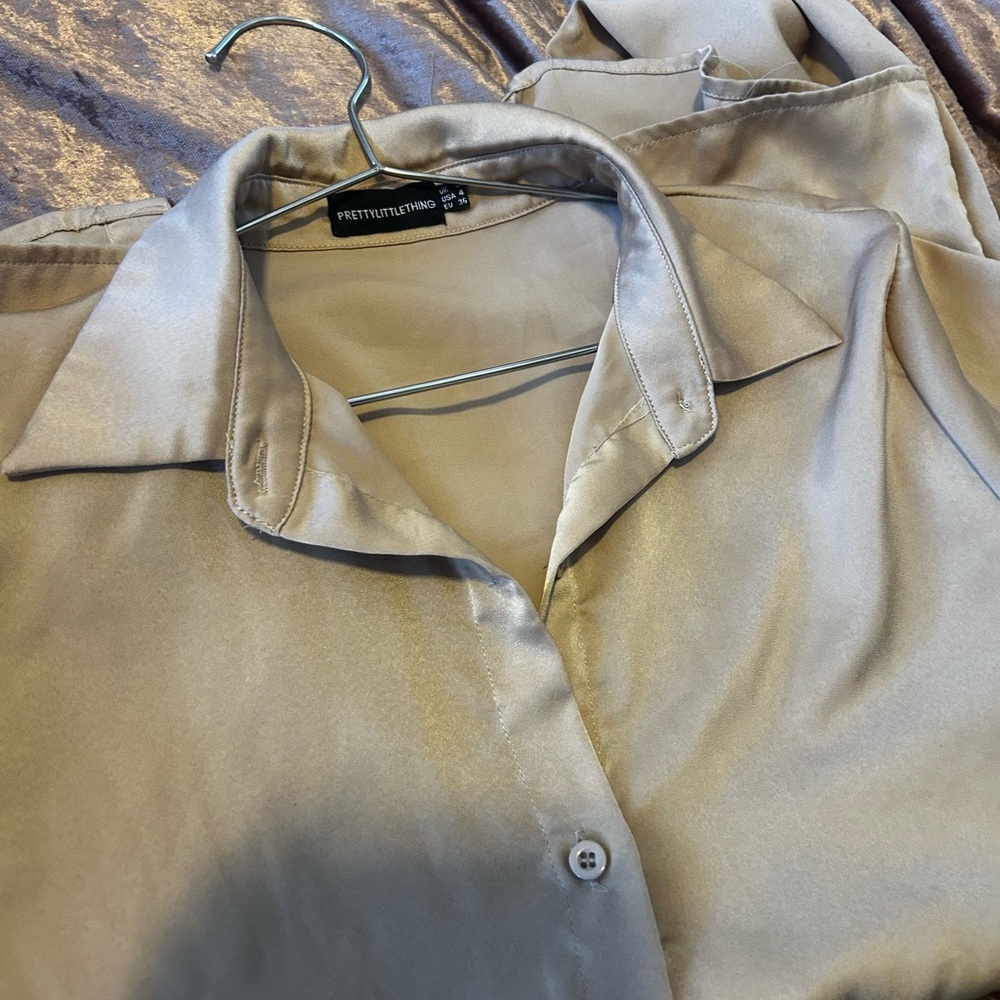 Silk Beige Top